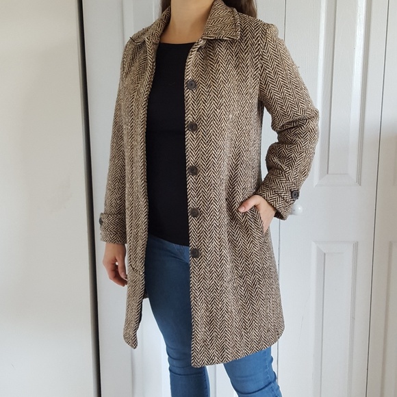 j crew herringbone coat